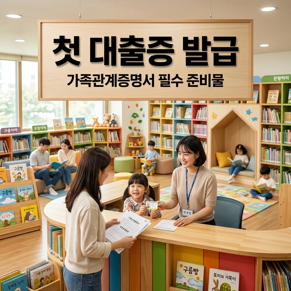 4세 아이 도서관 대출증 발급 방법: 가족관계증명서 지참하고 첫 책 대출 성공하기