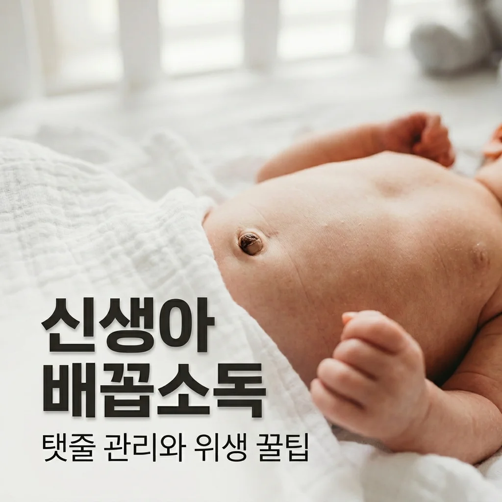 신생아 배꼽 소독 에탄올 스왑 사용법 및 탯줄 탈락 시기 위생 관리 가이드