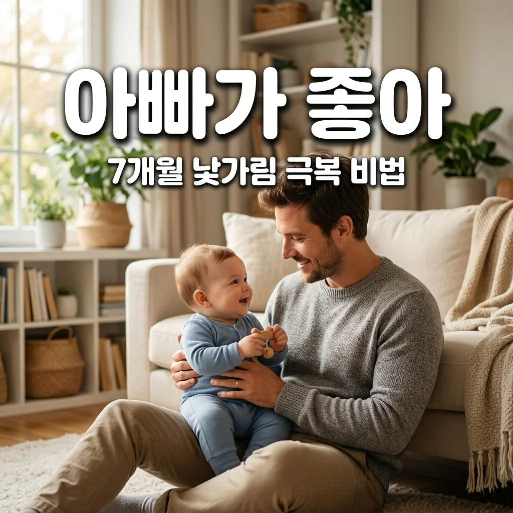 7개월 아기 낯가림 시작! 아빠만 보면 울 때 서운함 극복 비법