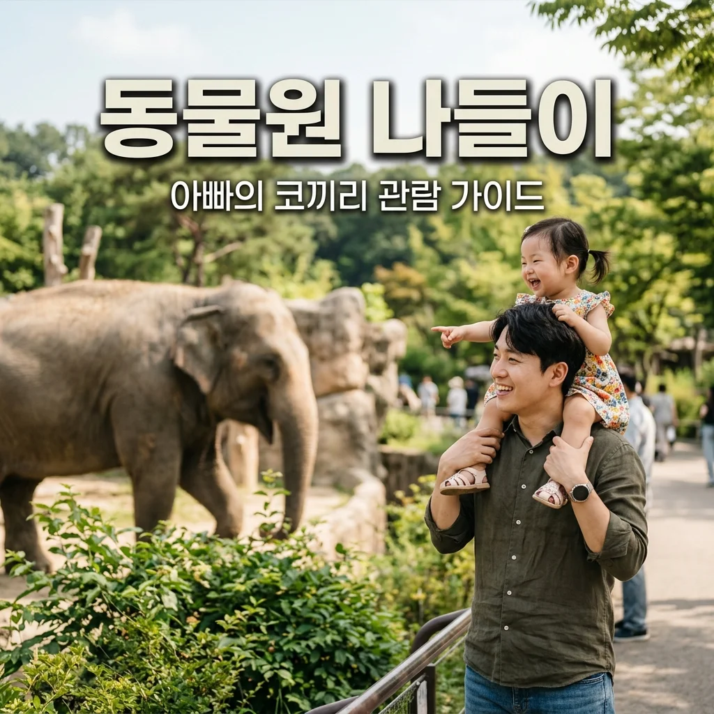 28개월 첫째 딸 동물원 나들이! 코끼리 실물 영접 시 아빠의 주의사항 5가지