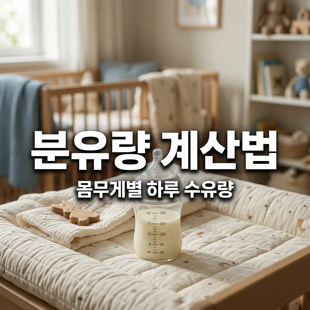 신생아 분유량 계산: 몸무게별 하루 총수유량 공식과 수유 일지 작성법