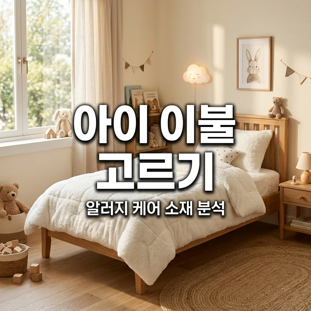 유아용 침구 세트 알레르기 케어 마이크로화이바 이불 고르는 아빠의 안목