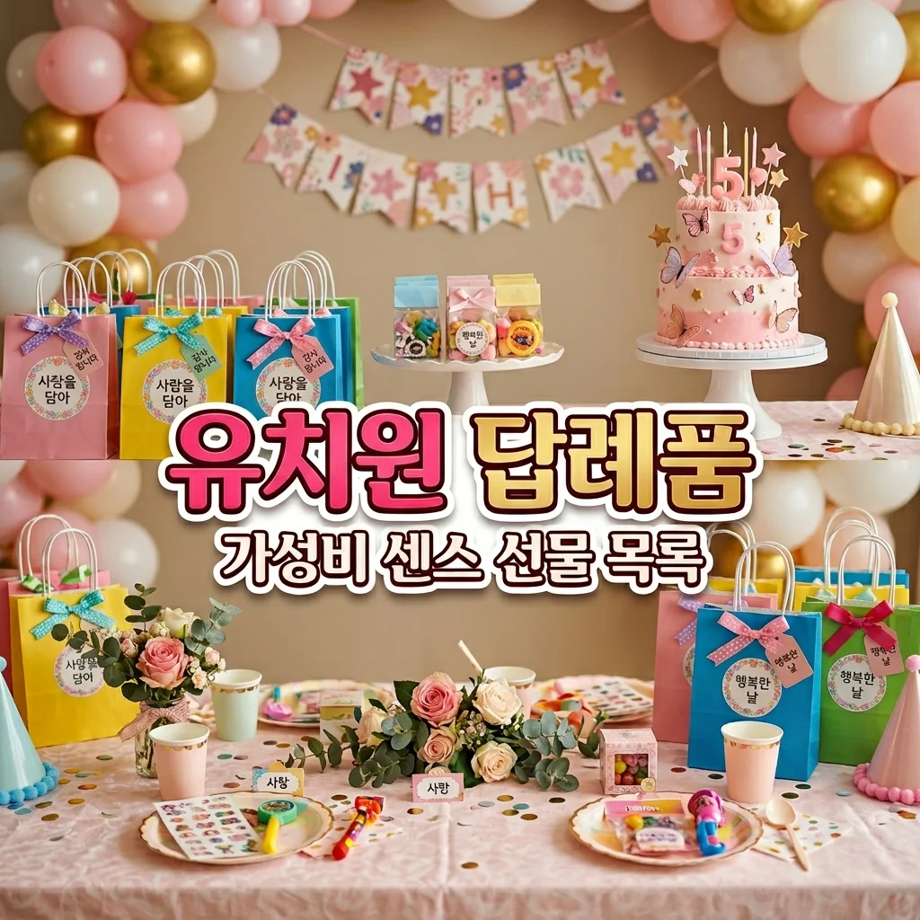 유치원 답례품 추천 5세 딸 생일파티 가성비 센스 잡는 선물 목록