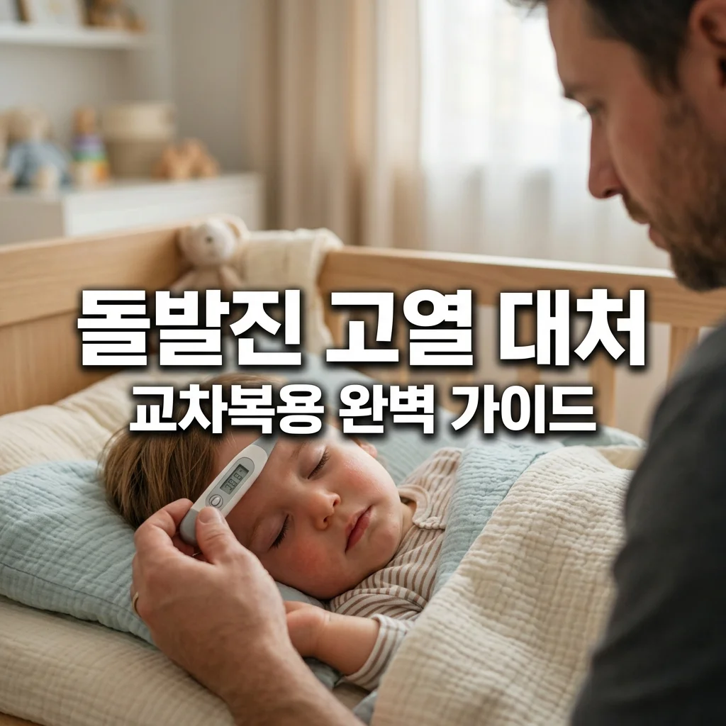 돌발진 고열 대처법! 맥시부펜 타이레놀 교차복용 표와 아빠의 실전 팁