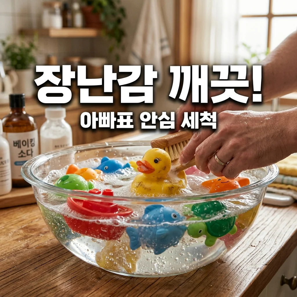 22개월 아기 욕조 장난감 세척: 워킹대디의 베이킹소다 물때 곰팡이 제거 꿀팁!