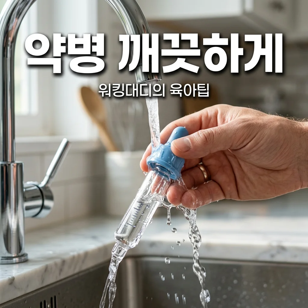 워킹대디의 아기 투약병 세척: 플라스틱 안심 관리와 열탕 소독 가이드