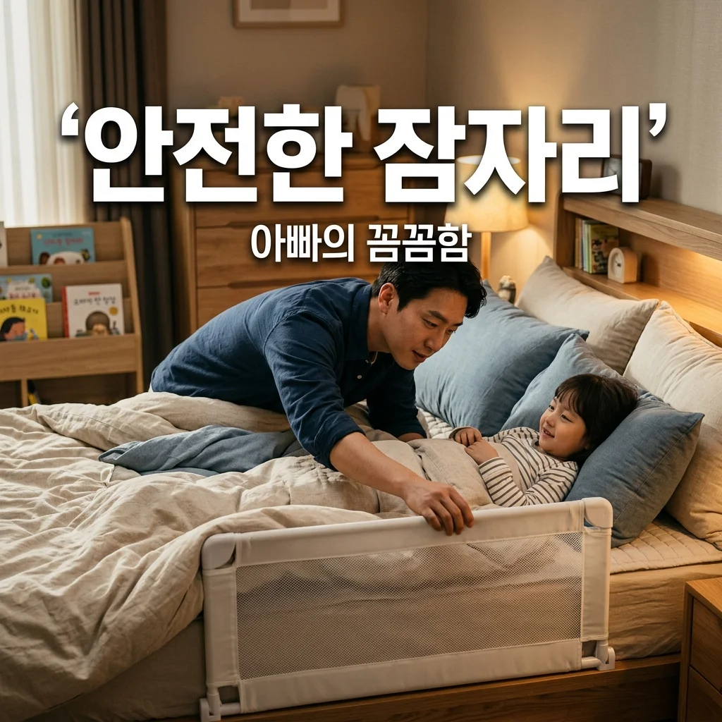 패밀리 침대 유아 침대 가드 가로 길이 확인! 빈틈 메워 낙상 방지한 워킹대디 팁