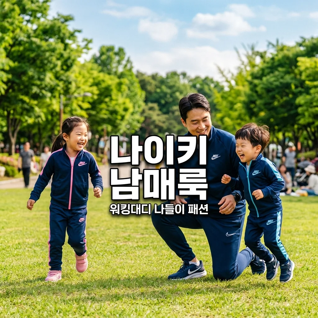 워킹대디의 세 돌 아들&6살 딸 나이키 남매 커플룩! 나들이 패션 팁