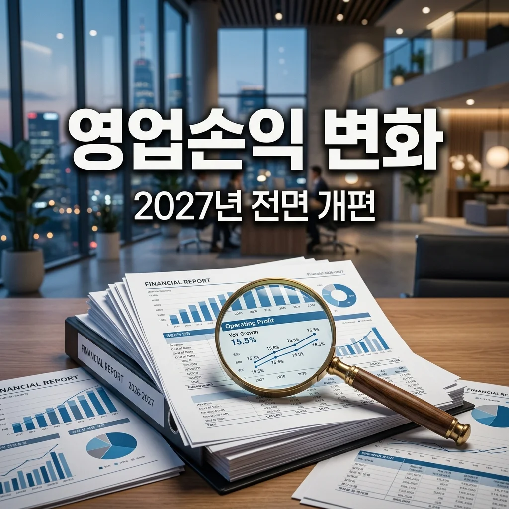 K-IFRS 손익계산서 개편: 2027년, 영업손익 개념이 이렇게 바뀝니다!