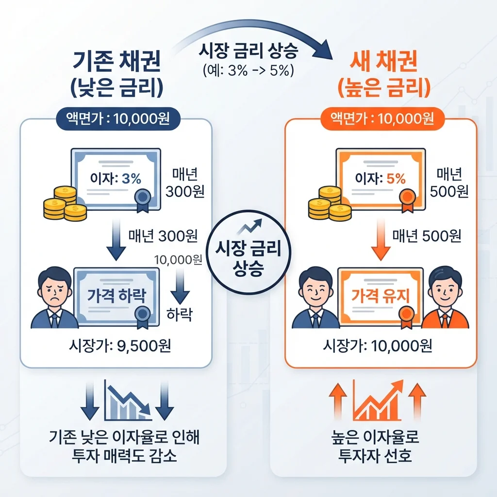 채권 금리와 가격은 왜 반대로 움직일까요? 상세 분석