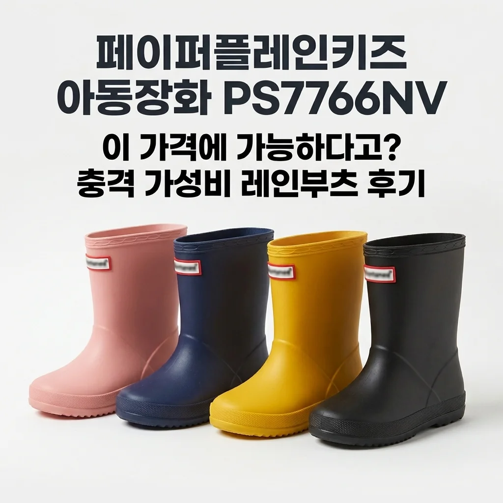 페이퍼플레인키즈 아동장화 PS7766NV, 이 가격에 가능하다고? 충격 가성비 레인부츠 후기