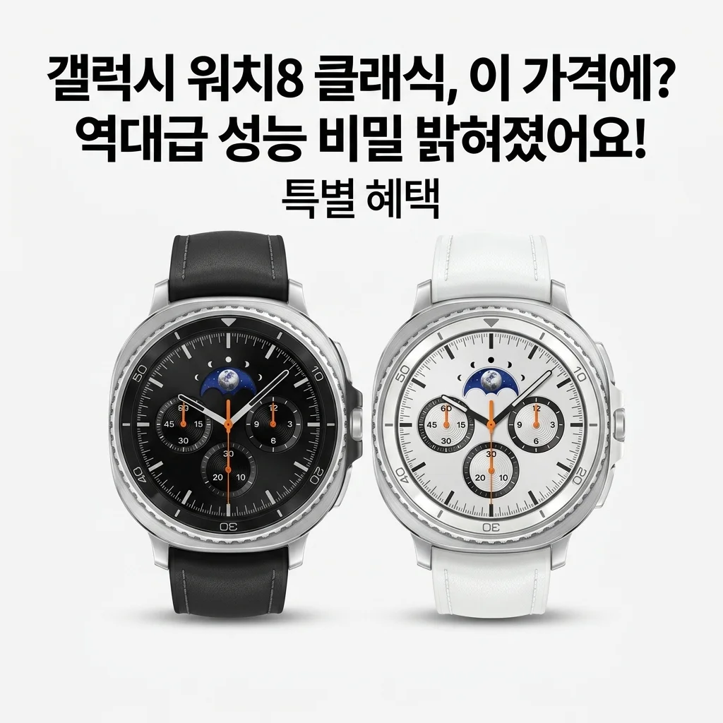 갤럭시 워치8 클래식, 이 가격에? 역대급 성능 비밀 밝혀졌어요!