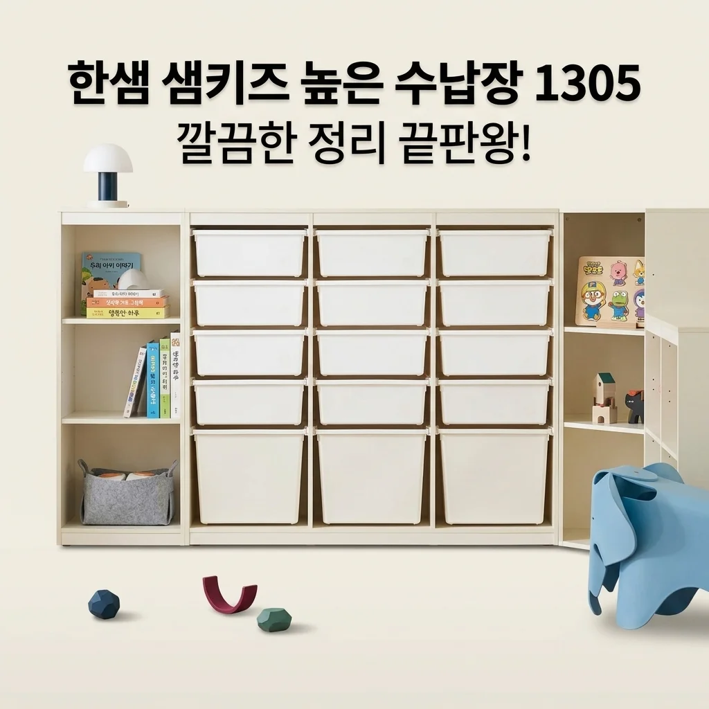 한샘 샘키즈 높은 수납장 1305, 국민 육아템? 내돈내산 솔직 후기!