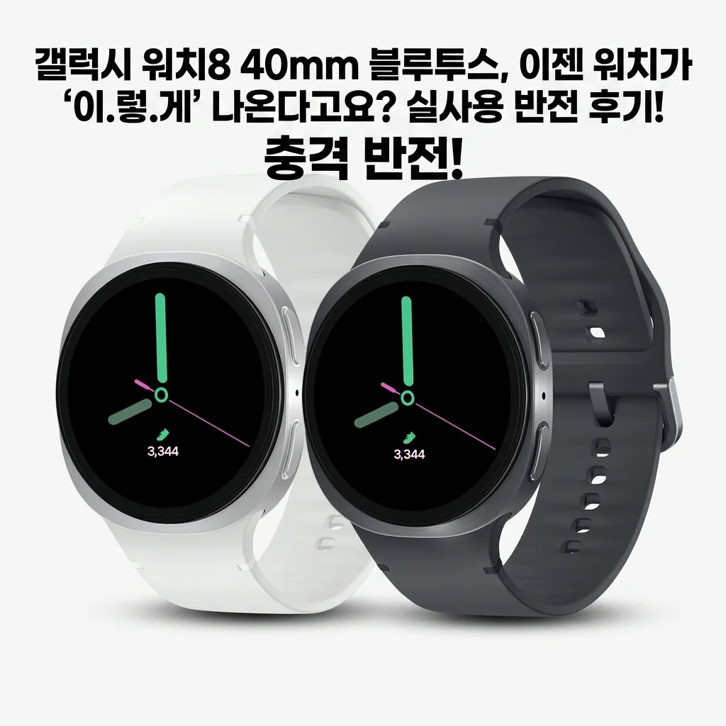 갤럭시 워치8 40mm 블루투스, 이젠 워치가 '이.렇.게' 나온다고요? 실사용 반전 후기!