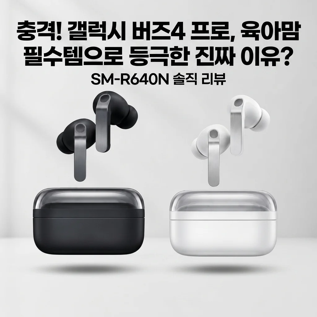 충격! 갤럭시 버즈4 프로, 육아맘 필수템으로 등극한 진짜 이유? (SM-R640N 솔직 리뷰)