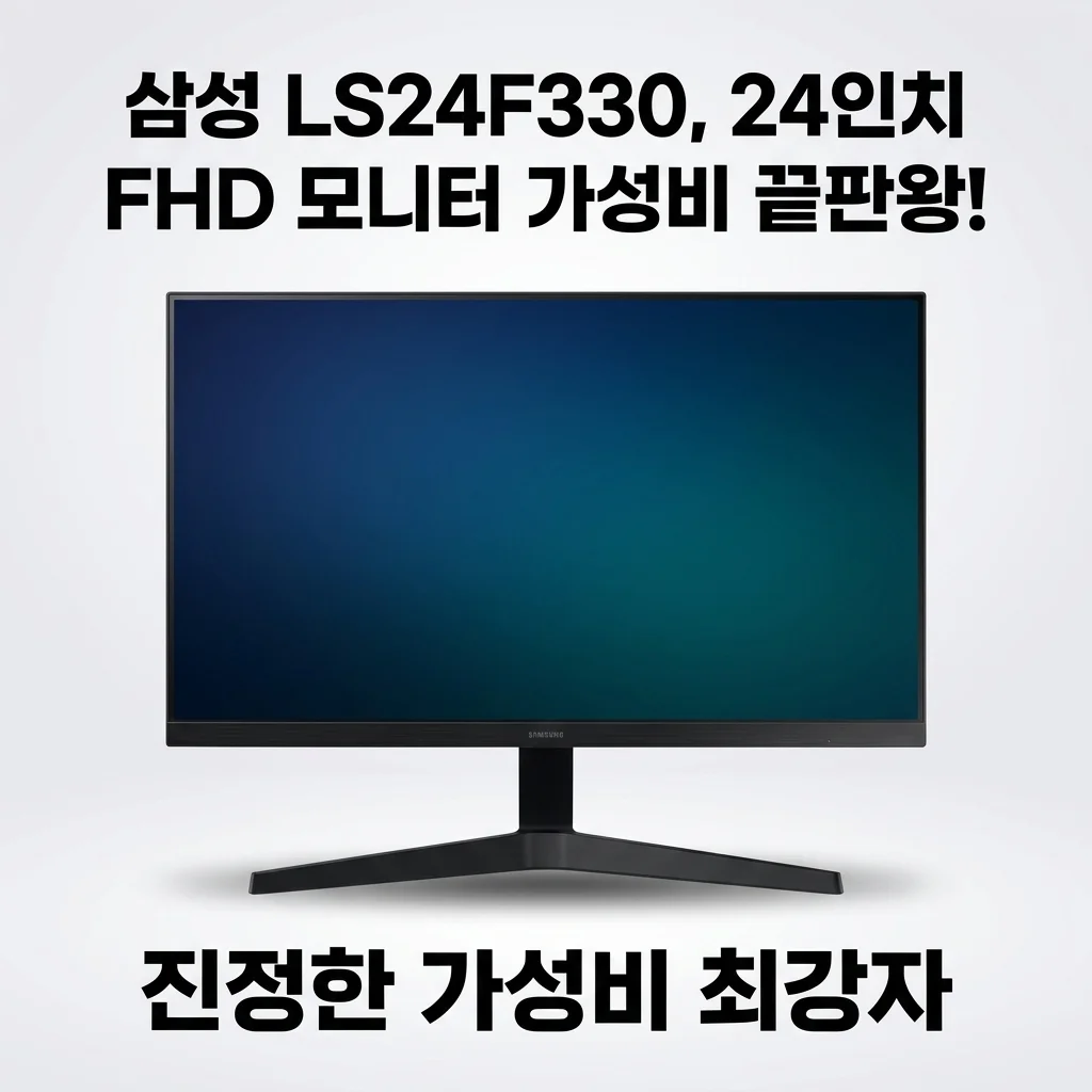 삼성 LS24F330, 24인치 FHD 모니터 가성비 끝판왕!