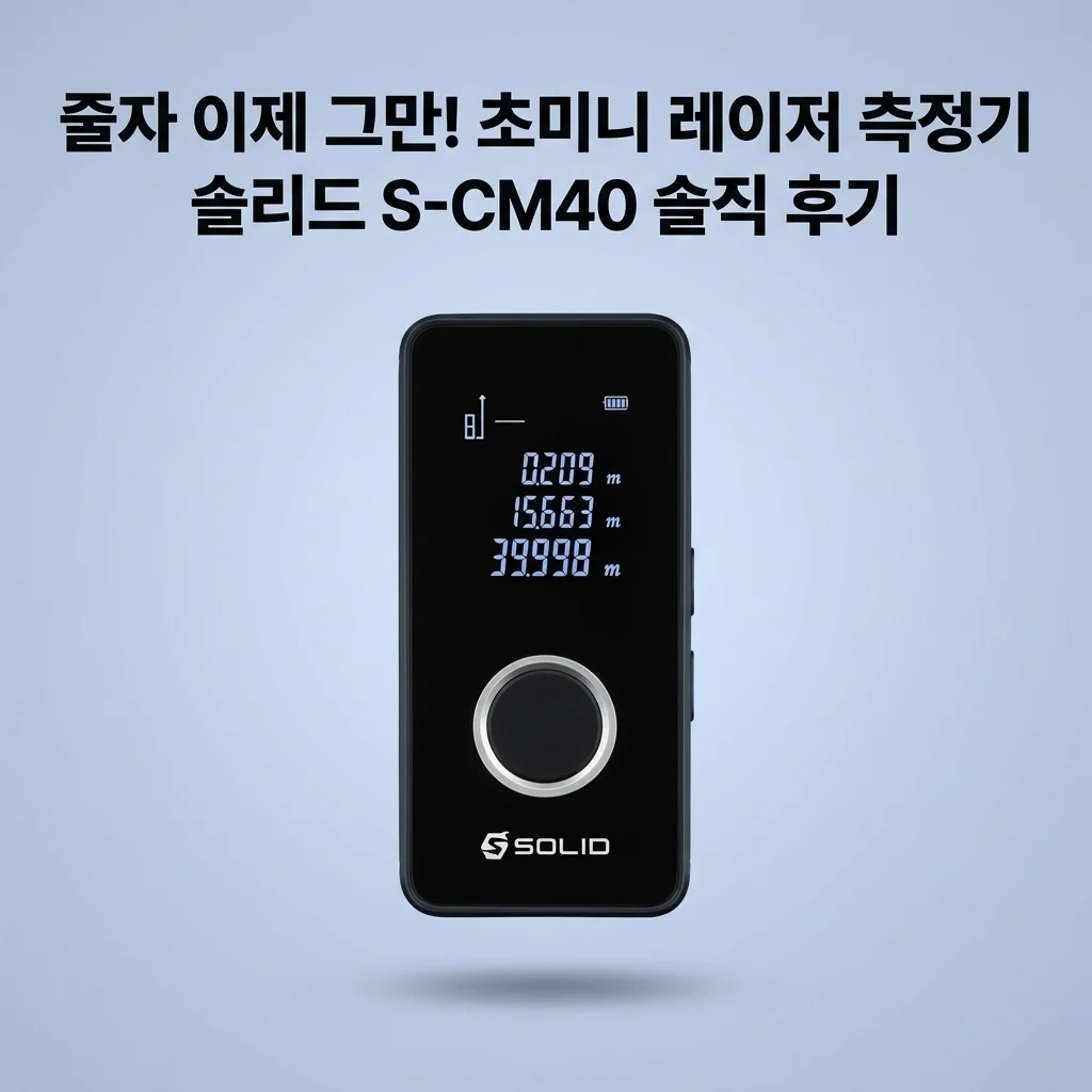 솔리드 S-CM40, 줄자 이제 그만! 초미니 레이저 측정기 솔직 후기