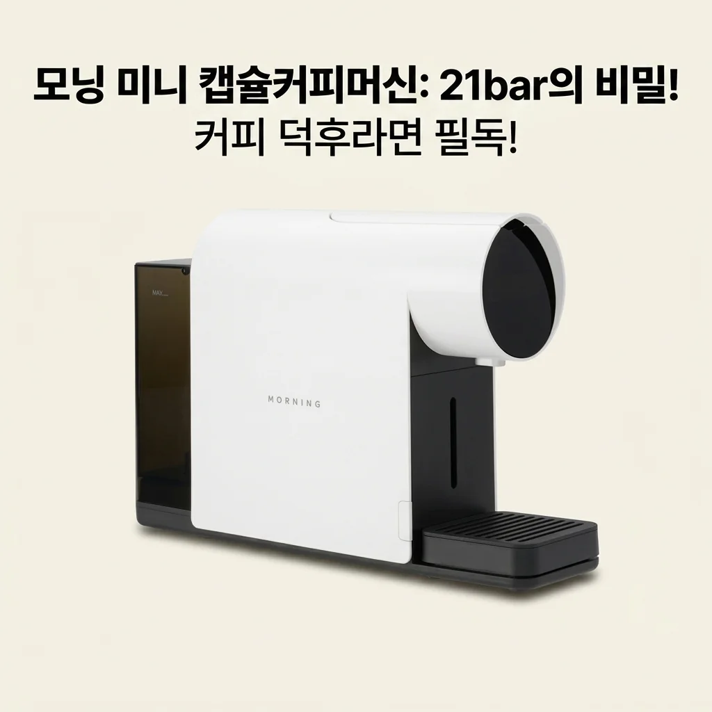 모닝 미니 캡슐커피머신: 21bar의 비밀! 커피 덕후라면 필독!