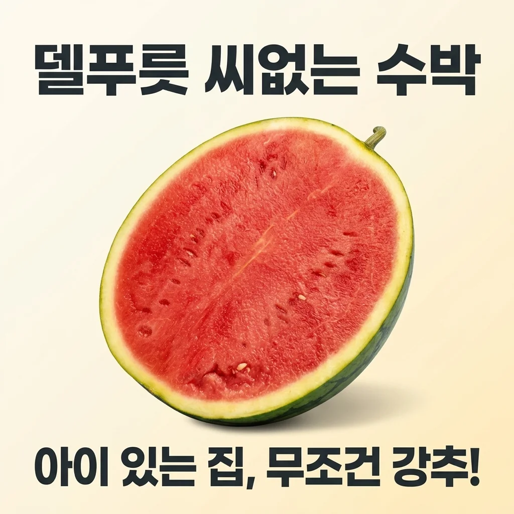 델푸릇 씨없는 수박, 아이 있는 집이라면 무조건 강추하는 이유!