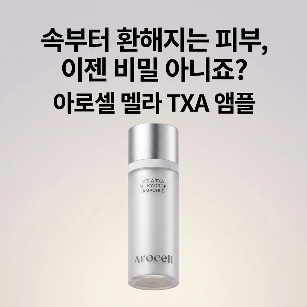 아로셀 멜라 TXA 밀키드롭 앰플: 속부터 환해지는 피부, 이젠 비밀 아니죠?