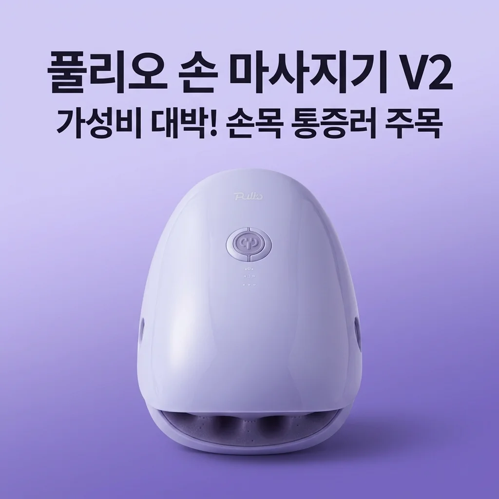 풀리오 손 마사지기 V2, 이 가격에 이 성능 실화? 손목 통증러들 주목!