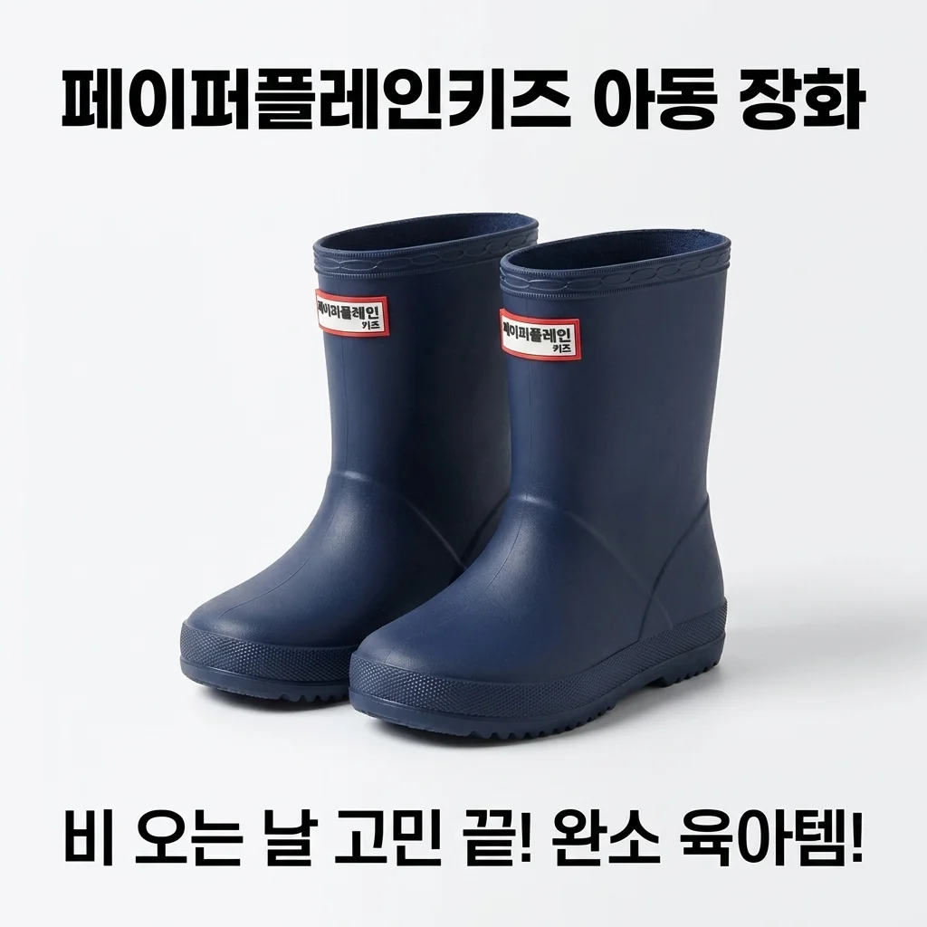 페이퍼플레인키즈 아동 장화 PS7766NV, 비 오는 날 육아템 고민 끝! 이건 꼭 사야 해요!