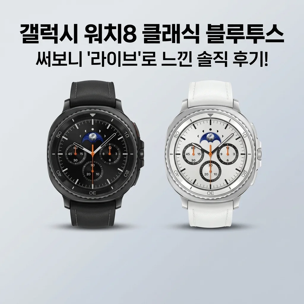 갤럭시 워치8 클래식 블루투스, 써보니 '라이브'로 느낀 솔직 후기!