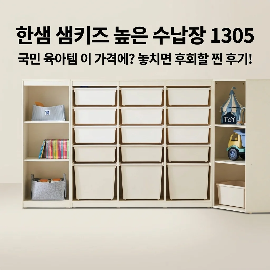 한샘 샘키즈 높은 수납장 1305, 국민 육아템 이 가격에? 놓치면 후회할 찐 후기!
