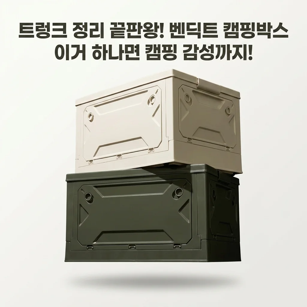 벤딕트 캠핑박스, 트렁크 정리 끝판왕! 이거 하나면 캠핑 감성까지 잡아요?