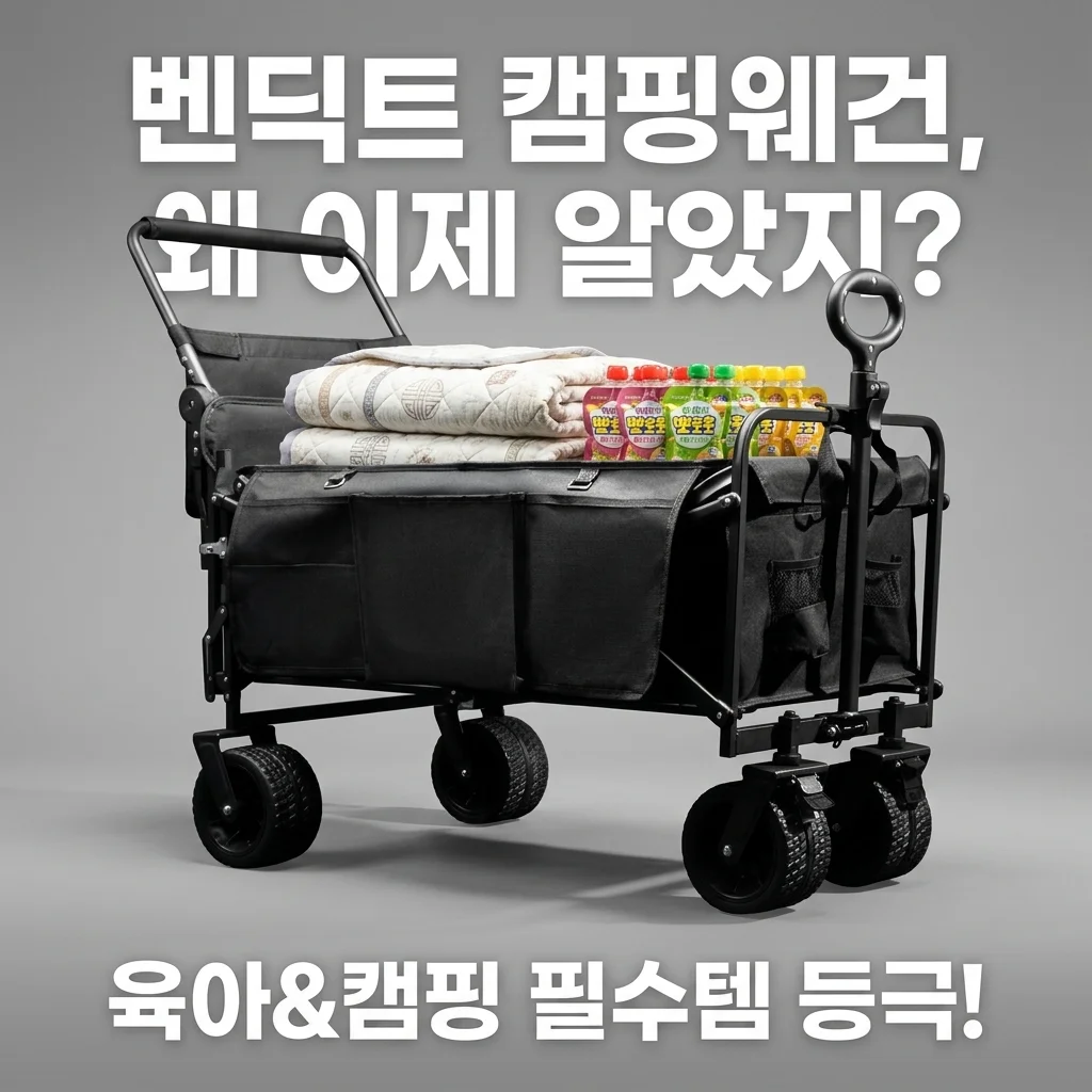 벤딕트 캠핑웨건, 왜 이제 알았지? 육아&캠핑 필수템 등극!