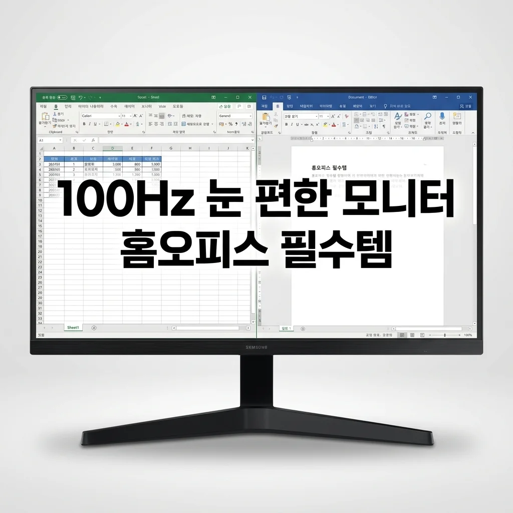 삼성 LS24F330 모니터, 100Hz로 눈이 편안해지는 사무실/집 필수템!