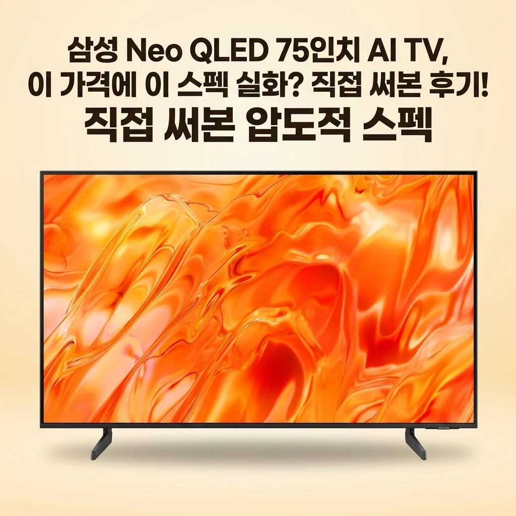 삼성 Neo QLED 75인치 AI TV, 이 가격에 이 스펙 실화? 직접 써본 후기!