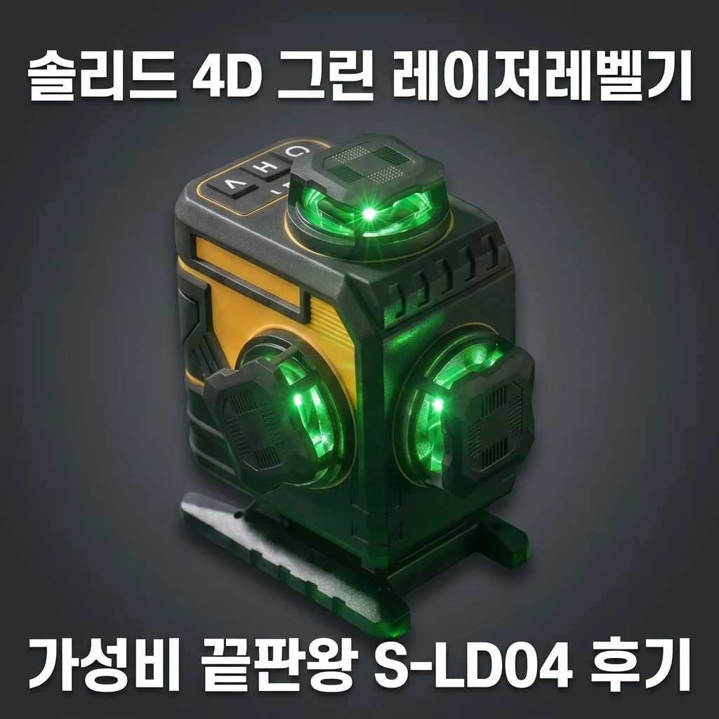 솔리드 4D 그린 레이저레벨기, 이거 하나면 끝? 가성비 끝판왕 S-LD04 후기
