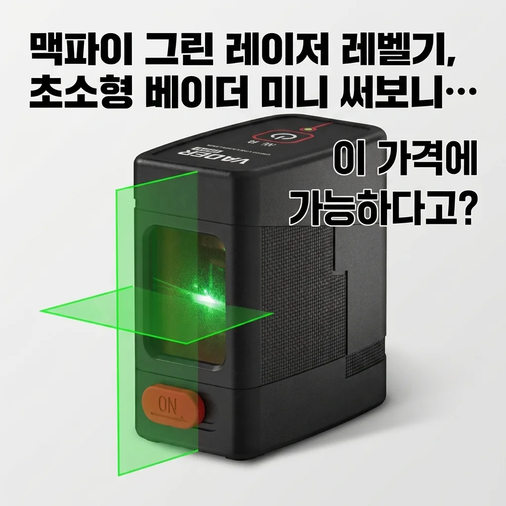 맥파이 그린 레이저 레벨기, 초소형 VADER mini 써보니… 이 가격에 가능하다고?