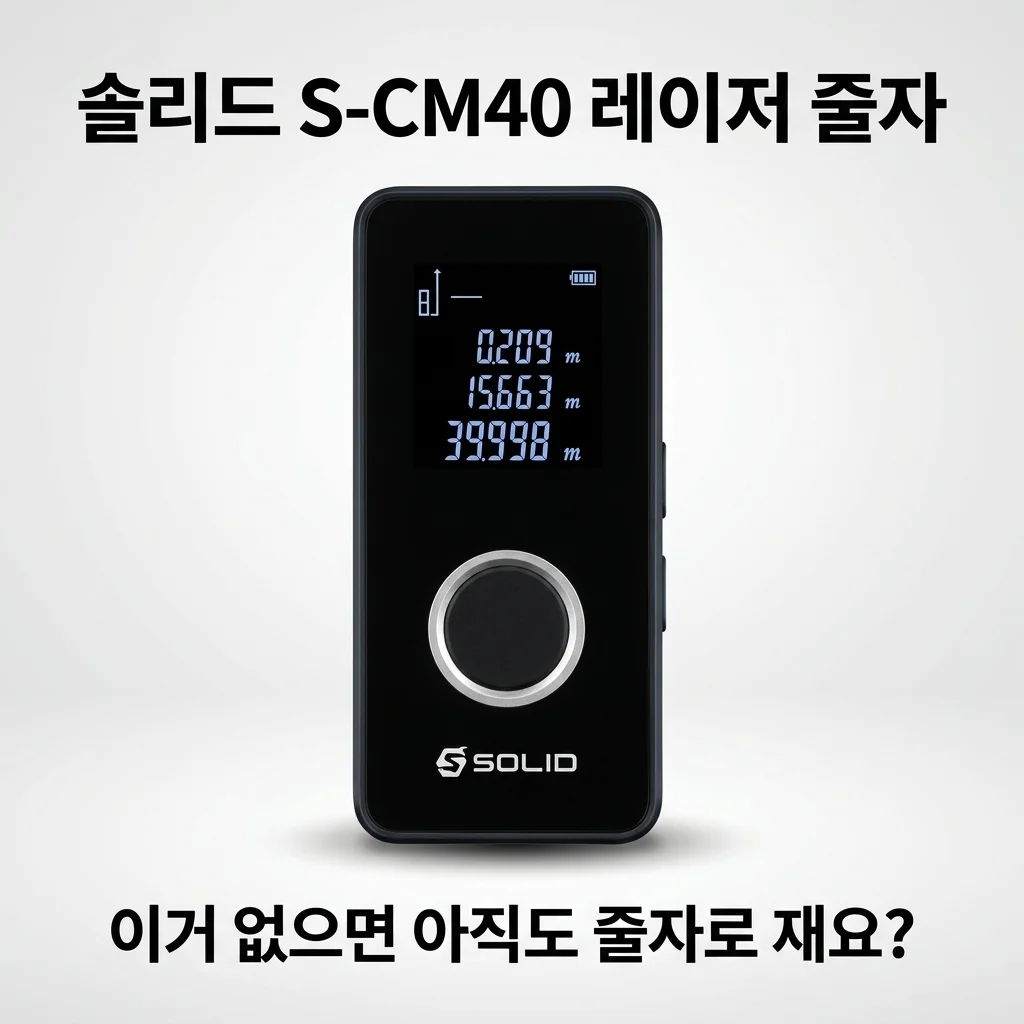 솔리드 S-CM40 레이저 줄자, 이거 없으면 아직도 줄자로 재요?