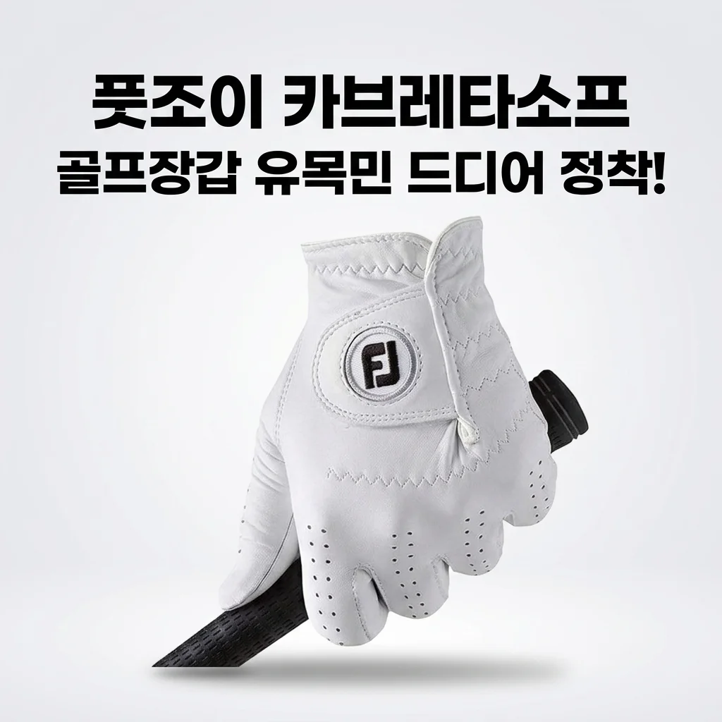 풋조이 카브레타소프, 골프장갑 유목민 드디어 정착! (내돈내산 솔직 후기)