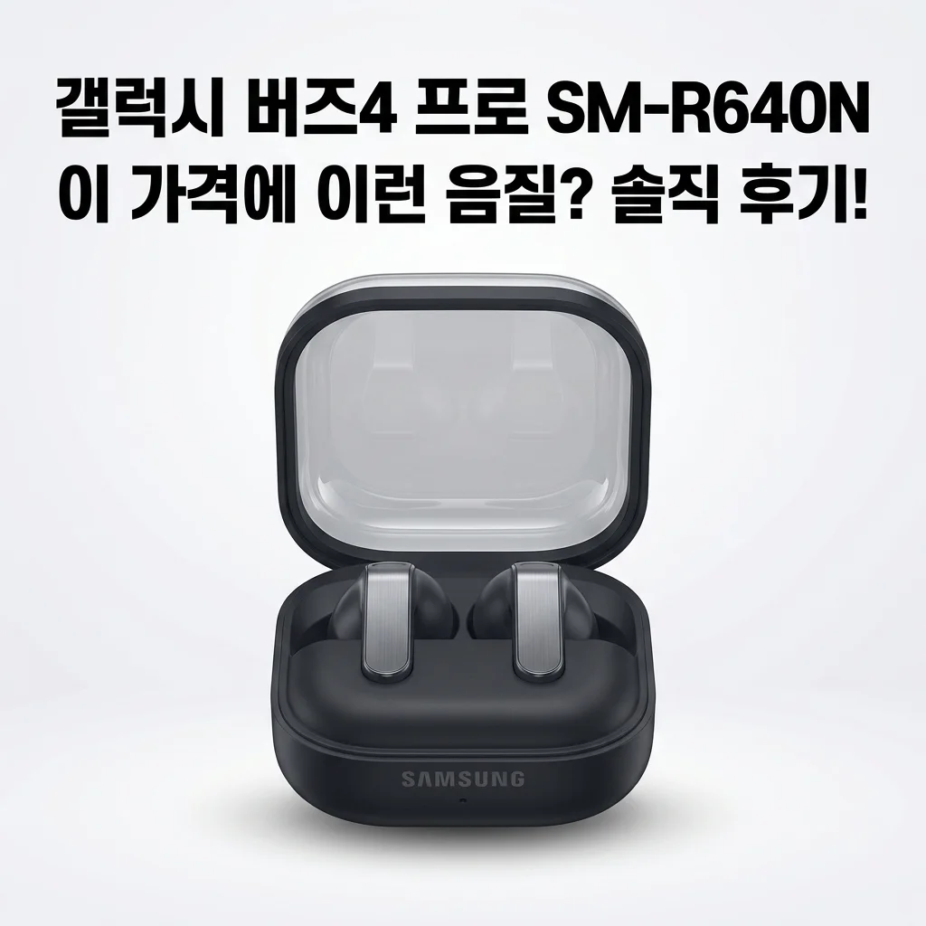 갤럭시 버즈4 프로 SM-R640N, 이 가격에 이런 음질? 솔직 후기!