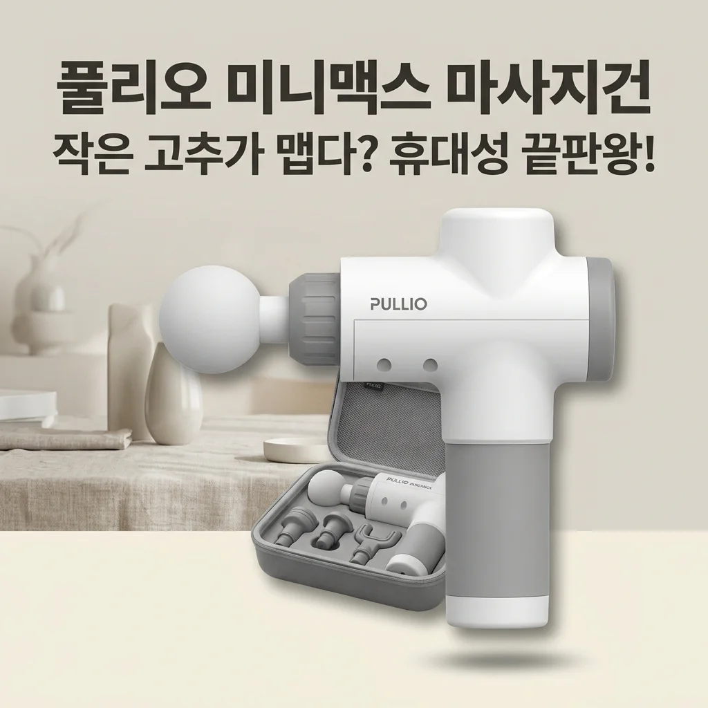 풀리오 미니맥스 마사지건, 작은 고추가 맵다? 휴대성 끝판왕 솔직 후기!