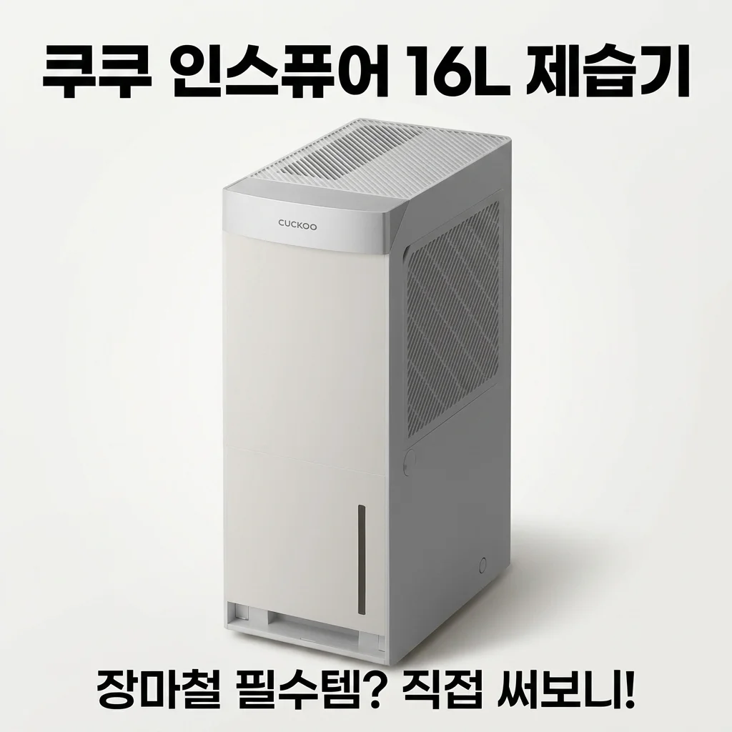 쿠쿠 인스퓨어 제습기 16L DH-YNL1652FEB, 장마철 필수템? 써보니…