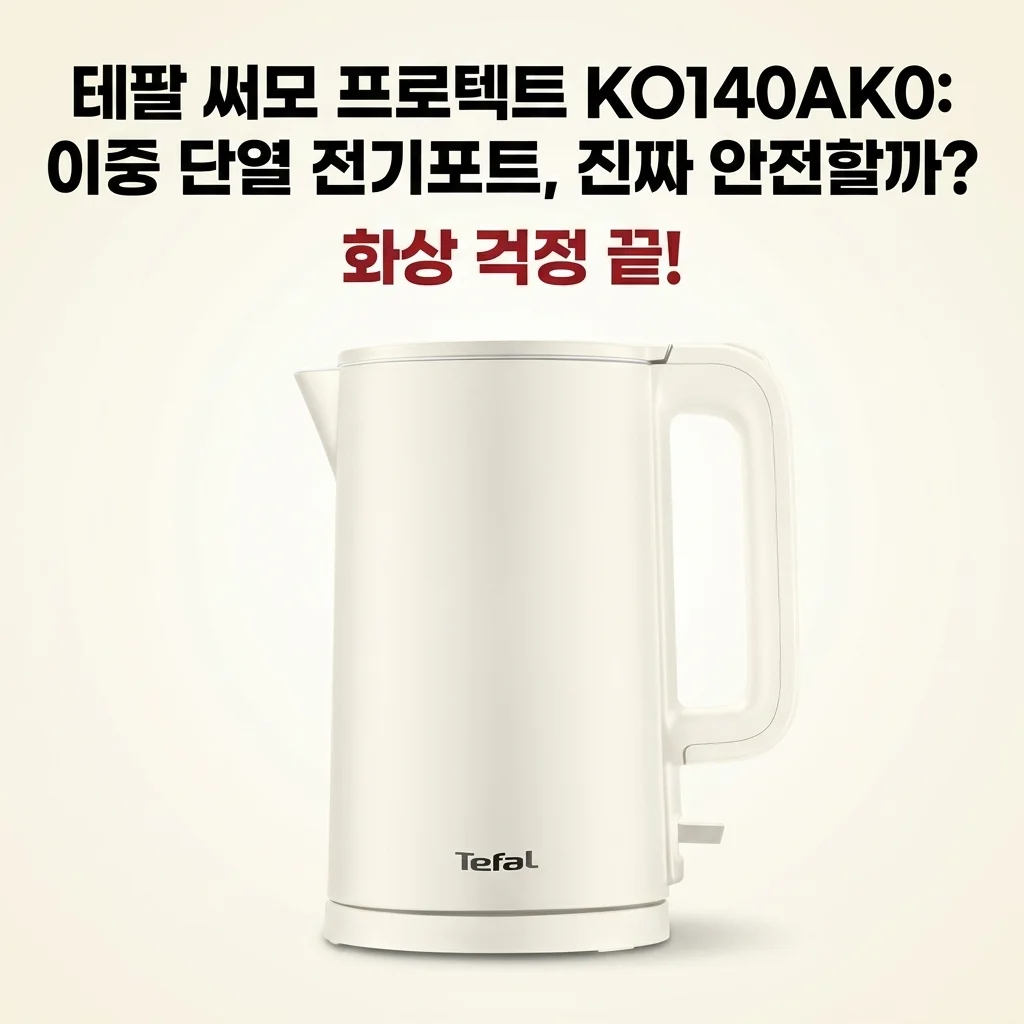테팔 써모 프로텍트 KO140AK0: 이중 단열 전기포트, 진짜 안전할까?