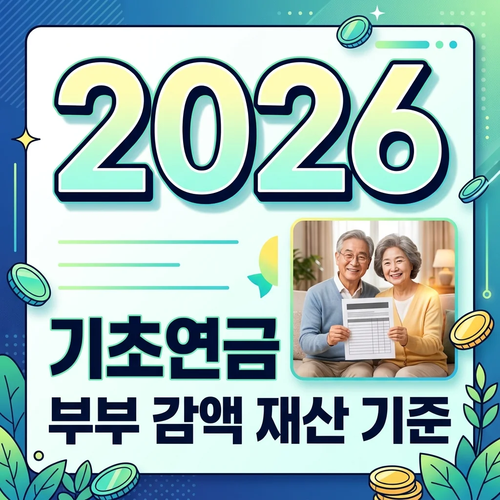 60대 기초연금 부부 감액, 재산 기준 완벽 정리! 최대 수령 꿀팁