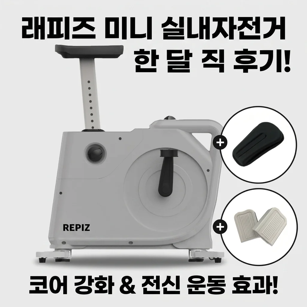 래피즈 실내자전거, 20만원대 미니 바이크로 전신 코어 운동까지? 한 달 후기!