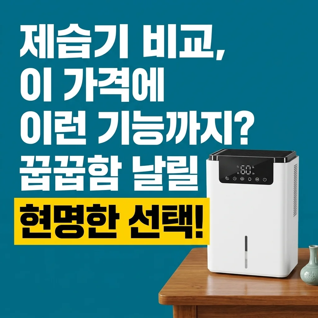제습기 비교, 이 가격에 이런 기능까지? 꿉꿉함 날릴 현명한 선택!