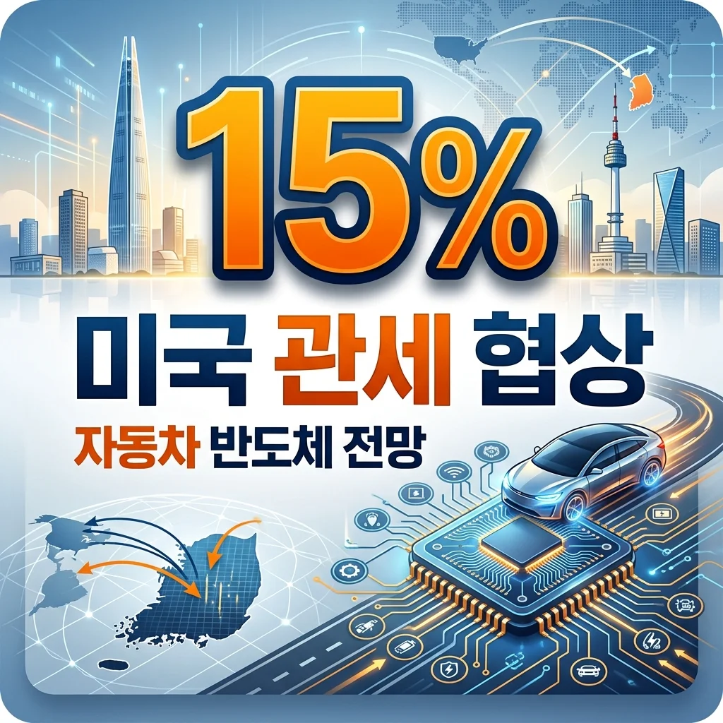 미국 관세 협상 타결 (2025): 자동차 반도체, 진짜 수혜 업종일까?