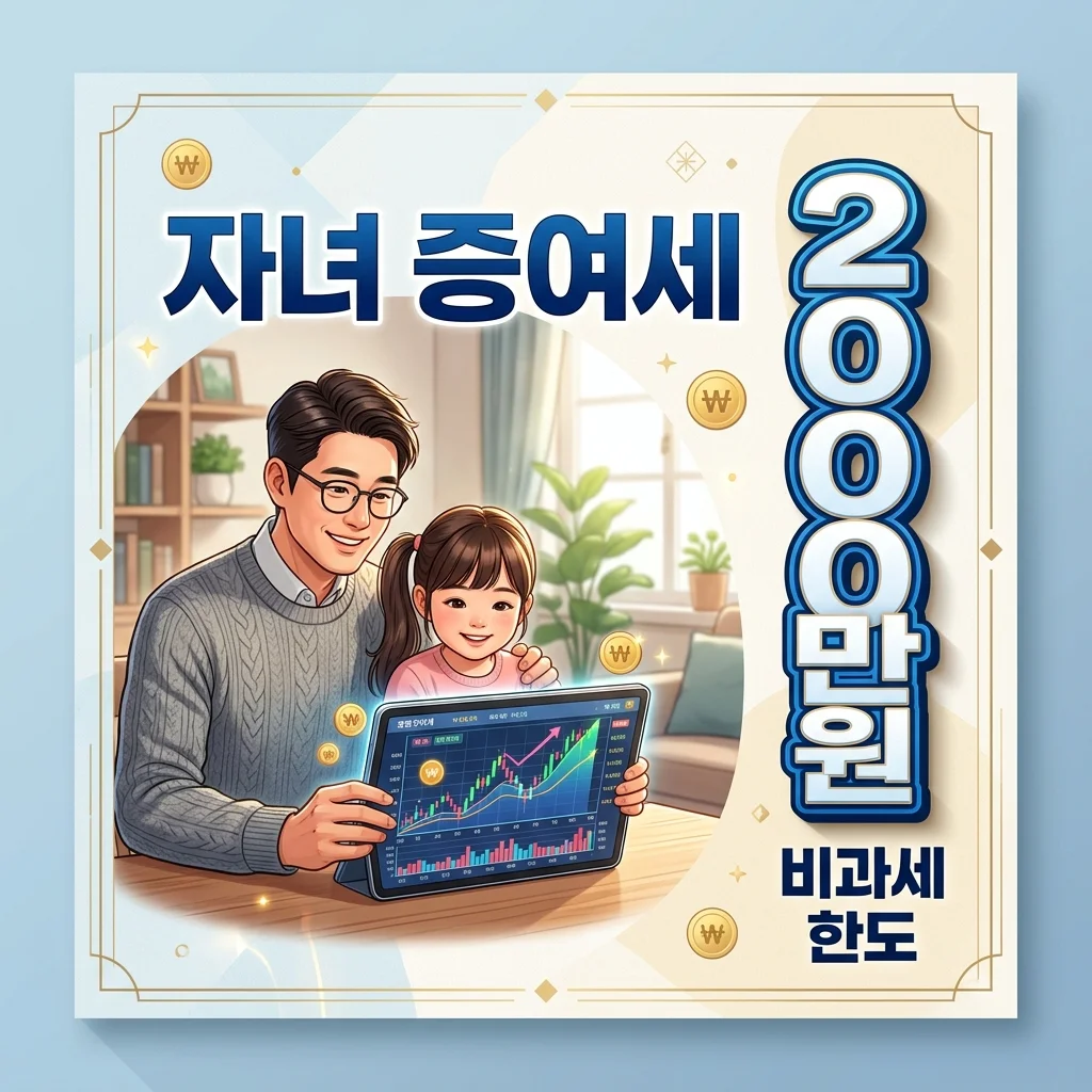 자녀 주식계좌 증여세 비과세 한도! 2026년 홈택스 신고 완벽 가이드