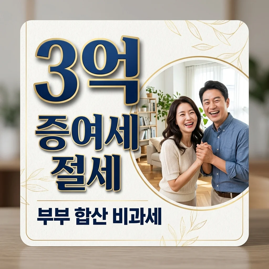 혼인 출산 증여재산공제 1억 5천 합산 요건, 부부 합산 최대 3억 비과세 꿀팁!