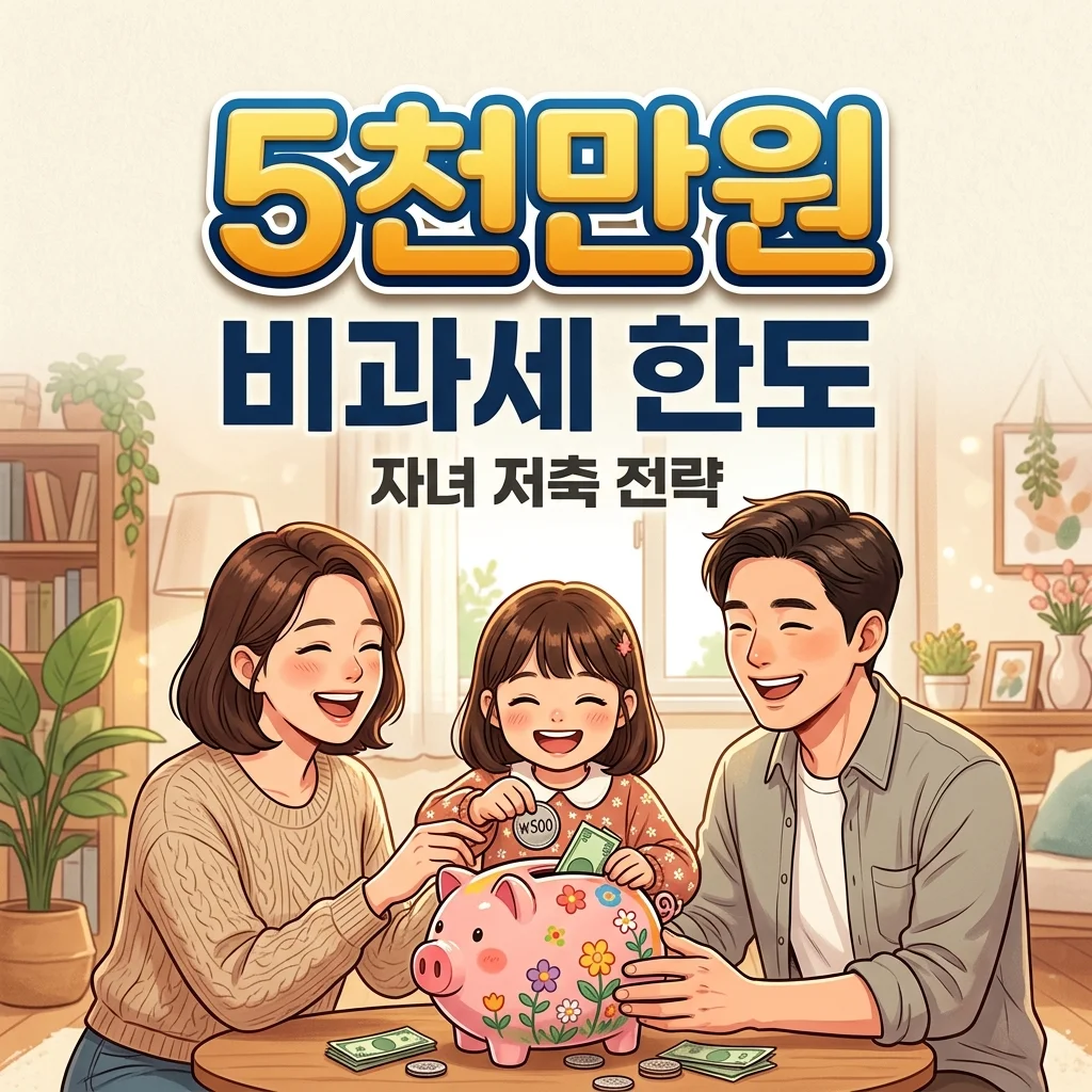 자녀 명의 비과세 종합저축, 가입 조건과 현명한 자녀 저축 팁