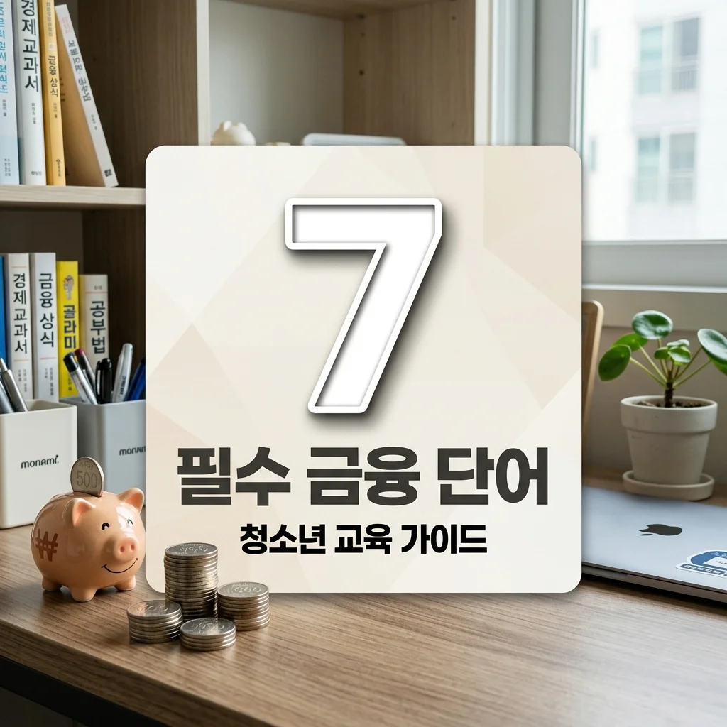 청소년 금융교육 의무화, 우리 아이 필수 금융 단어 7가지 완벽 가이드