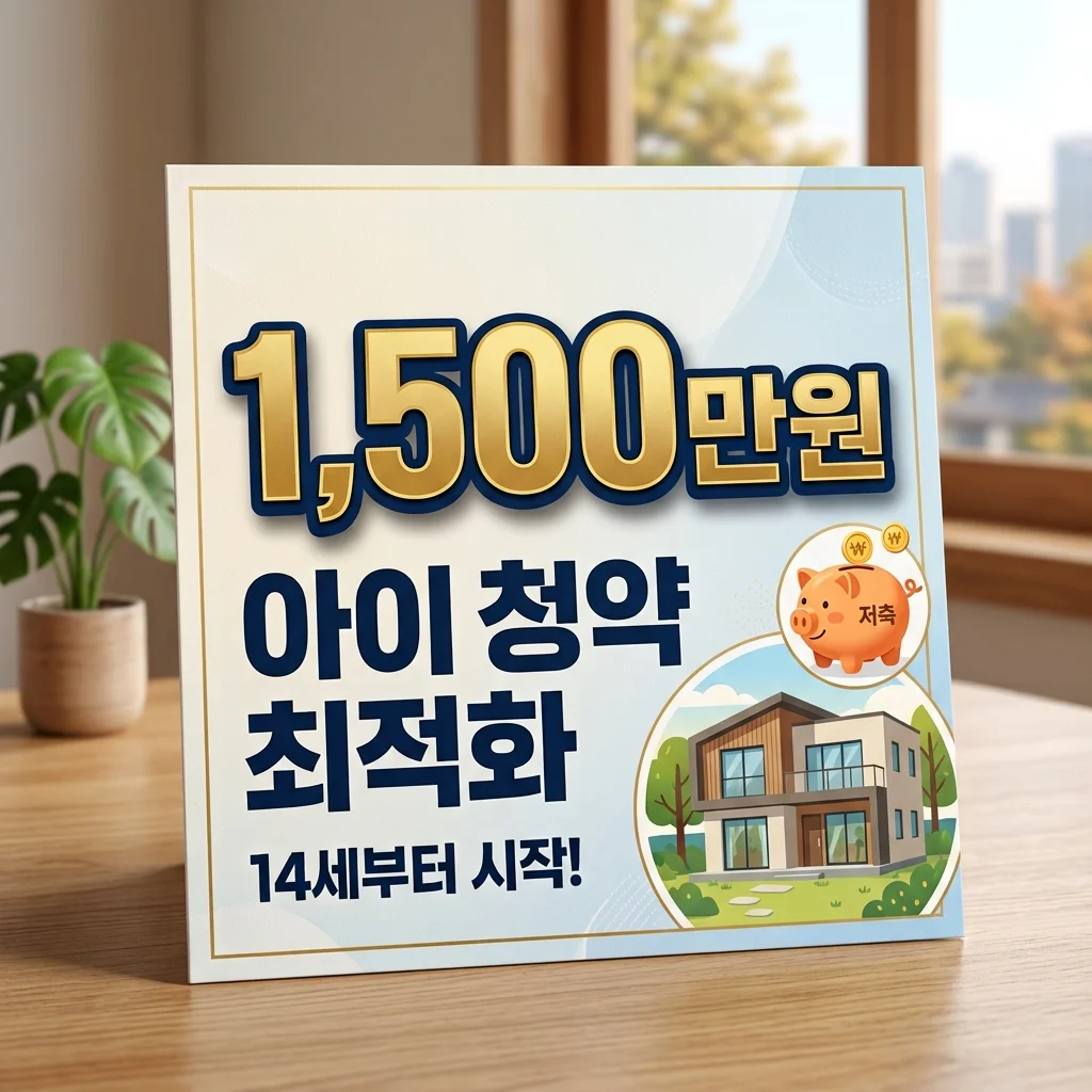 아이 명의 주택청약, 14세부터 5년 1,500만원 인정! 최신 가입 전략
