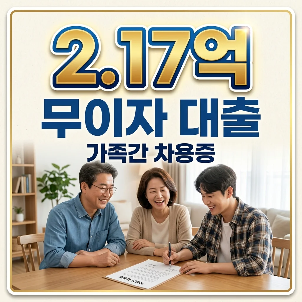 금전 무상대출 차용증 작성: 이자 4.6% 면제 한도와 증여세 피하는 법